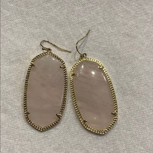 Kendra Scott Drop Earrings - Light pink